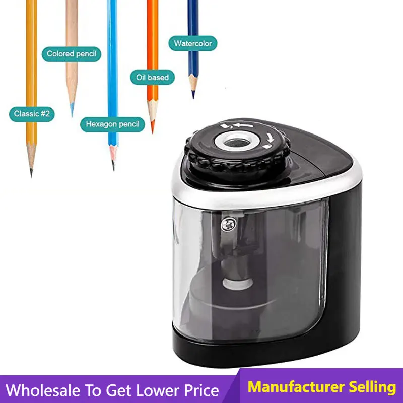 

Safe Student Automatic Electric Pencil Sharpener Blade for Kids School Stationery Office Home supplies Kid Adult Colored Pencil