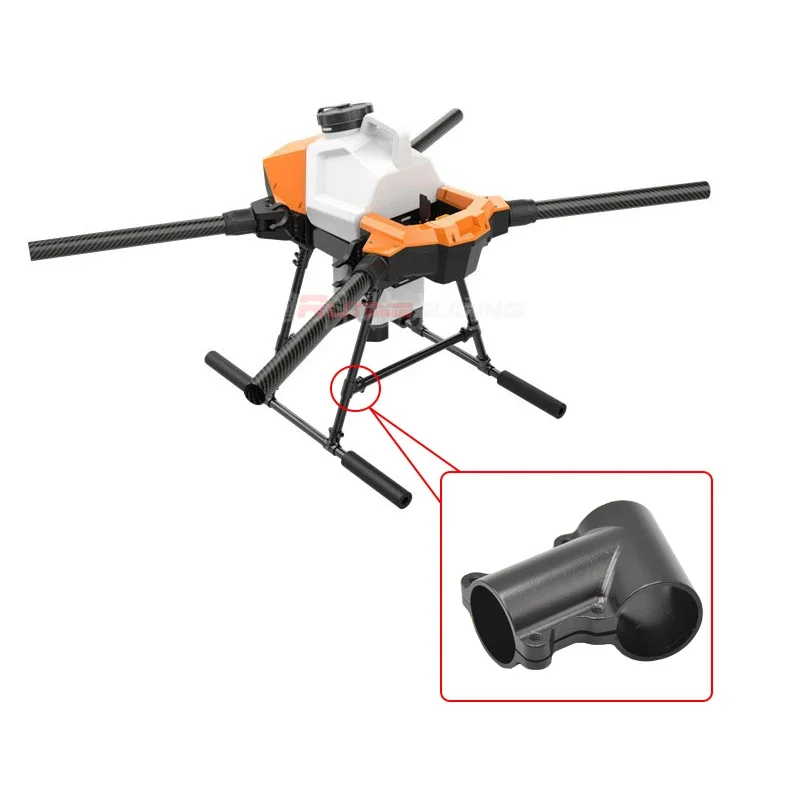 농업용 식물 보호 UAV 랜딩기어 카본 파이버 튜브 경사형 티 20/25/30mm 알..
