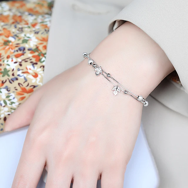 Silver Bracelets Bow Girls | Silver Bracelet Colors | Korean Bracelets Girls  - Silver - Aliexpress
