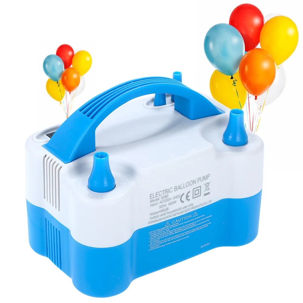 

Electric Balloon Air Pump Inflator Dual-Nozzle Machine Air Balloon Injector Blower 600W for Party Decorations Mattress Cushion