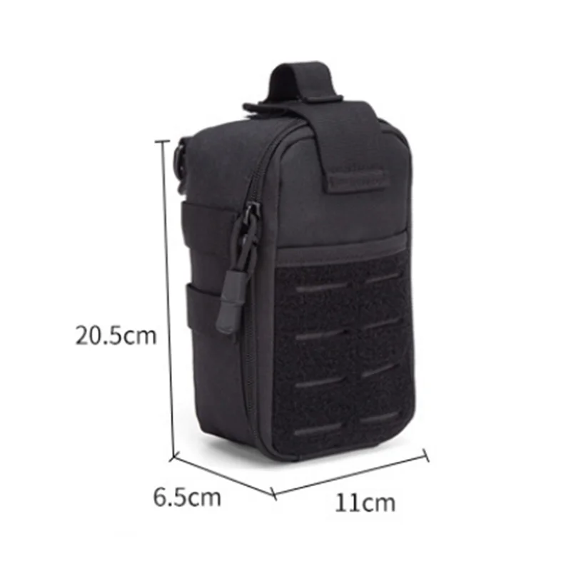Tactical MOLLE First Aid Pouch 600D Nylon Water Resistant EDC Medical Bag Organizer for Outdoor Hunting Hiking Camping
