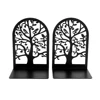2Pcs Bird Group Bookends Tree of Life Bookends Metal Heavy Duty Desktop Home Office Supplies Storage Books Gift for Book Lovers 1