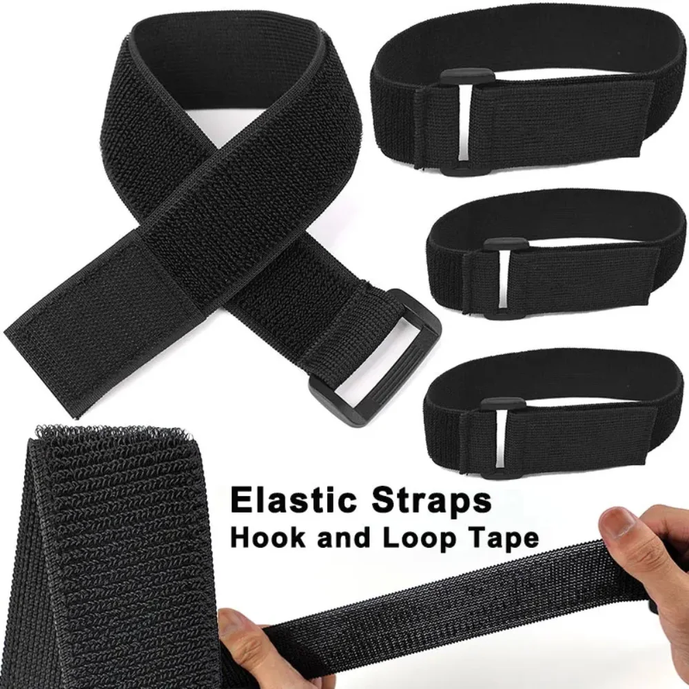 Versatile Velcro Strap with Square Buckle for Bicycles and Household Use