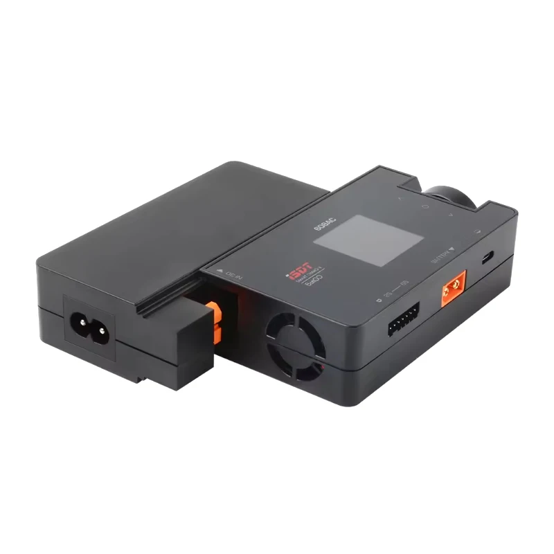 ISDT 608AC AC 50W DC 200W 8A BattGo Интеллектуальное зарядное устройство для аккумулятора Разрядное устройство со съемным источником питания thumbnail 3