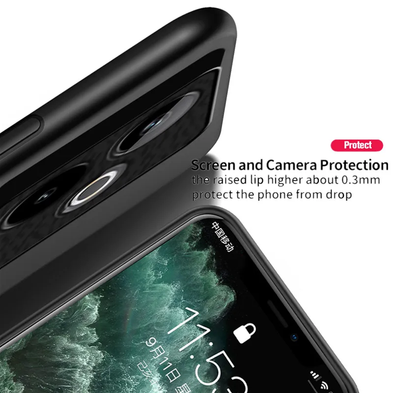 Rugged Non-Slip Protective Cover with Built-in Car Magnetic Holder