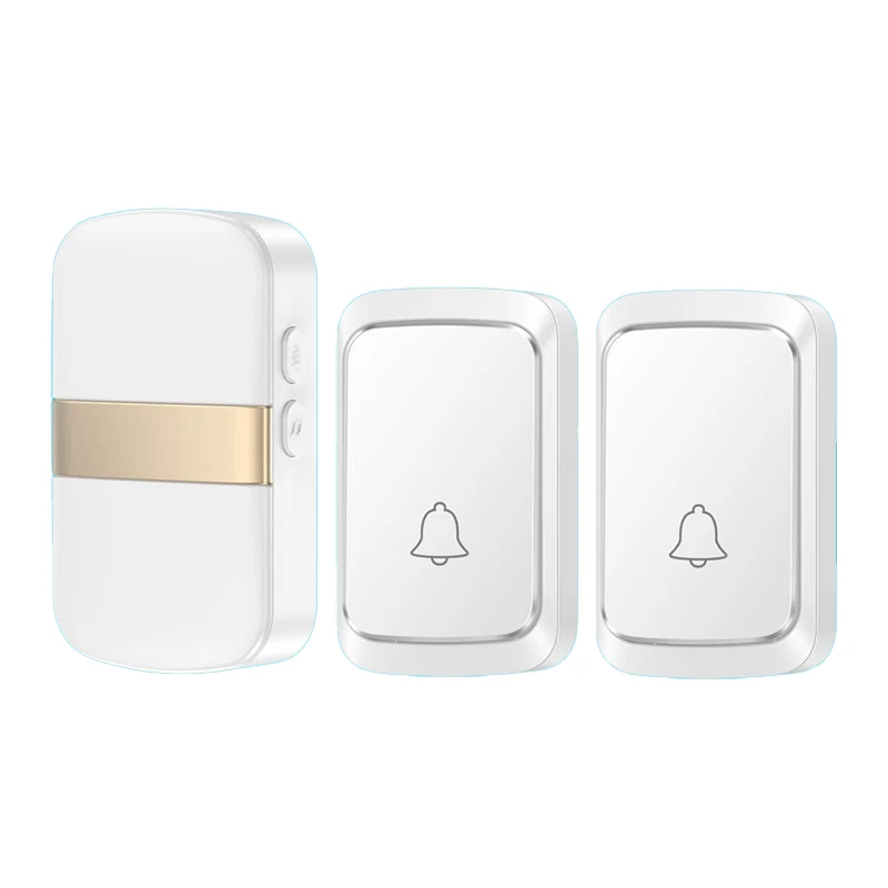Wireless Smart Doorbell with 60 Chimes and Long-Range Remote Operability (Battery-Powered)