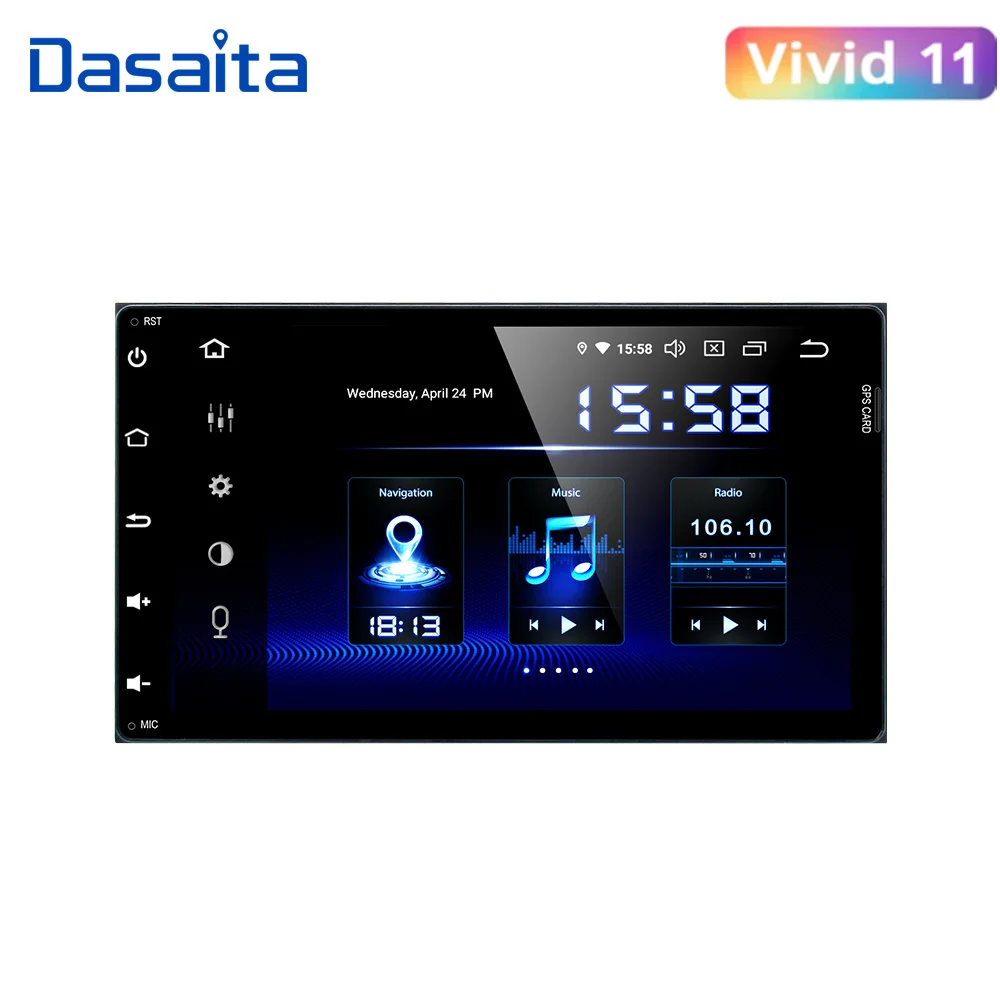 

dasaita for Toyota Corolla Auris Fortuner 9" Android Car DVD Player with Octa Core 4G 64G Auto Radio Multimedia NAVIgation