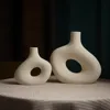Nordic Matte Ceramic Vase for Pampas Grass Dried Flower Home Decor Zen Living Room Office Desktop Table Bathroom Decoration Gift 2
