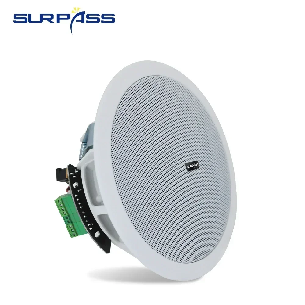 Bluetooth Speaker 20W 6inch active speaker system built-in Ceiling Digital Class D Amplifier for bathrooms hotel