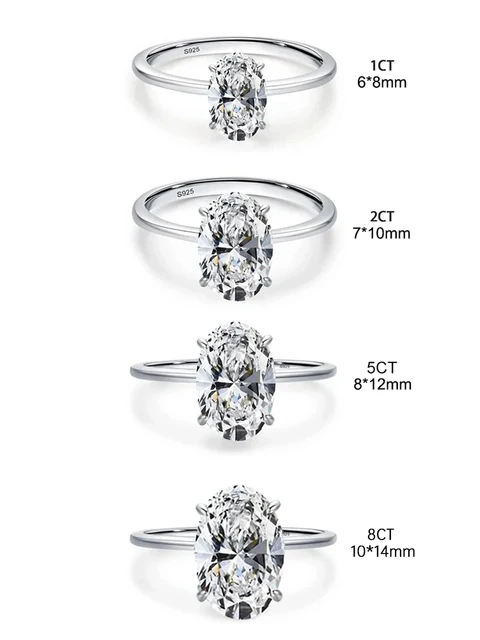 925 Sterling Silver Zircon Engagement & Wedding Band for Women – Eternity Promise Ring - Image 3