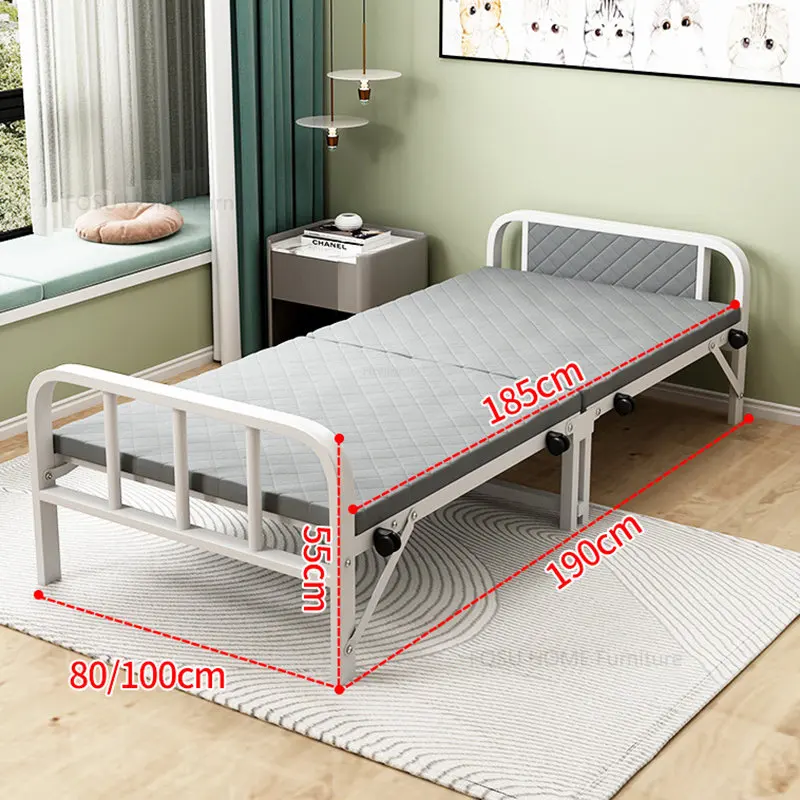 Letti pieghevoli letto singolo casa all'aperto portatile multifunzionale  letto camera da letto letto pieghevole semplice ufficio pausa pranzo letto  reclinabile - AliExpress