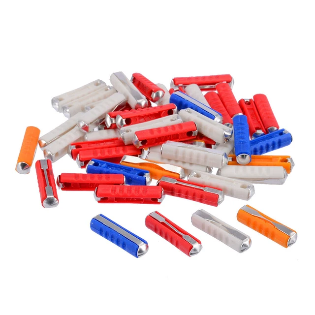 200 Pcs Continental Fuses Torpedo Type Set With Plastic Storage Box