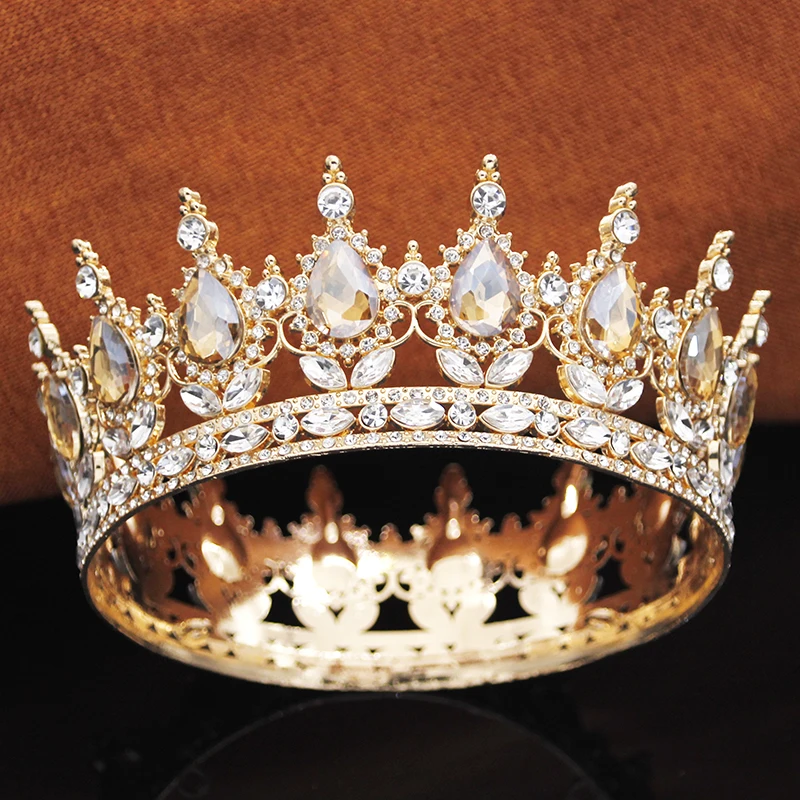 Hair Accessory Queen King Tiaras and Crowns for Birthday Party Cake Topper Bridal Wedding Girls