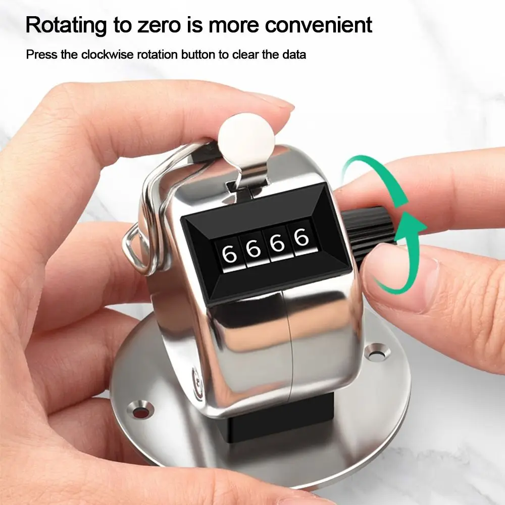 Hand tally counter electronic counter 4 Digit Number Hand Held Tally Counter Mini Mechanical Digital Hand Tally Counter Manual Counting Golf Clicker Training