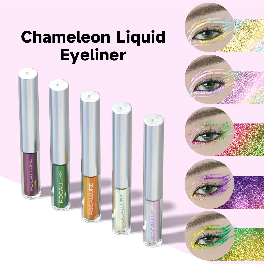 

FOCALLURE Chameleon Glitter Eyeshadow Liner Pen Waterproof Long-lasting Metallic Diamond Liquid Eyeliner Makeup Women Cosmetics