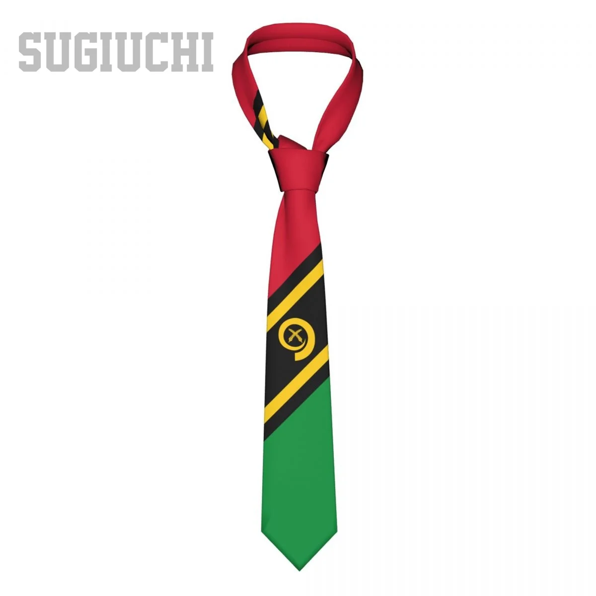 

Галстук Vanuatu с эмблемой флага для мужчин и женщин, повседневный галстук в клетку, тонкий галстук для свадебной вечеринки, деловой галстук Gravatas