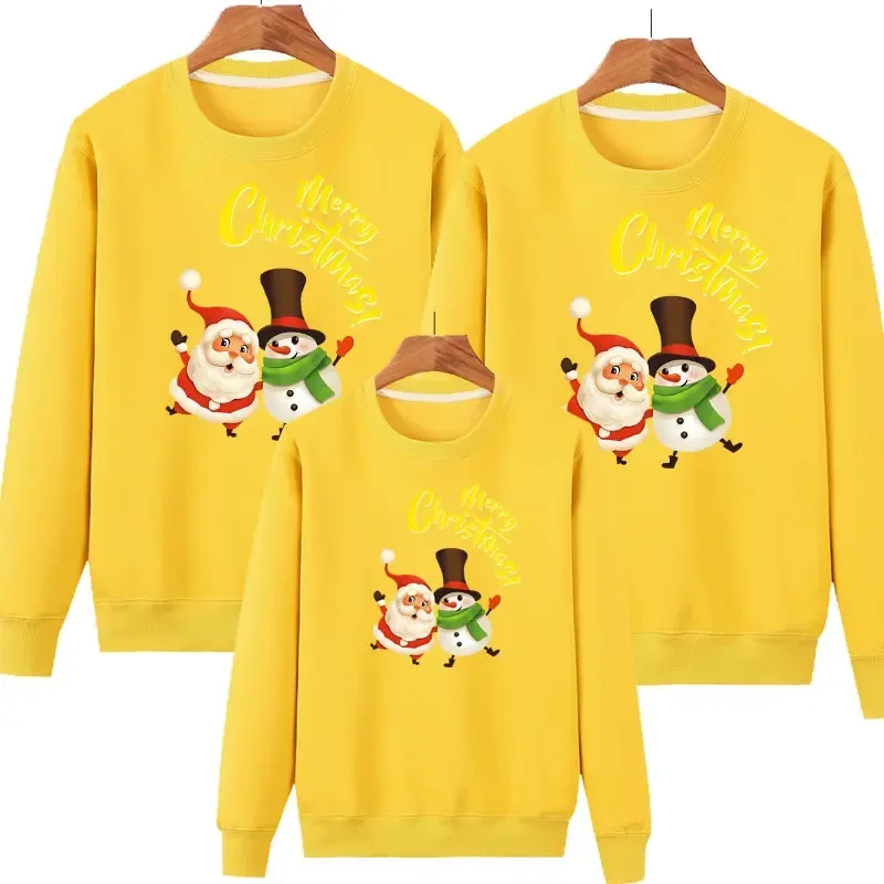 Conjuntos familiares a juego de invierno 2024 Sudadera navideña Suéteres de Año Nuevo Jersey de madre, padre, hija, hijo, pareja Jersey para niños