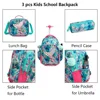 Children School Backpacks for Teenagers 3 in 1 School Backpack for Kids Girls Mermaid Schoolbag with Lunch Bag Pencil Case 2