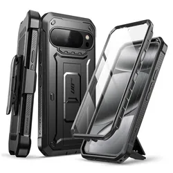 SUPCASE UB Pro Full - Body Military - Grade Protective Phone Case with Built - in Screen Protector for Pc + tpu (Black)