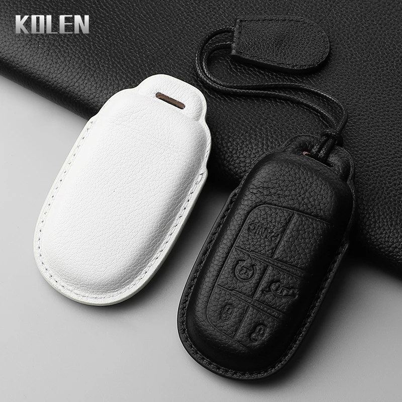 Premium Genuine Leather Car Key Case Cover