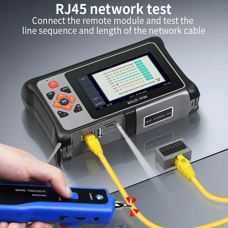 KP800 850/1300nm Multimodal Optical Time Domain Reflectometer 100KM Fiber Optic