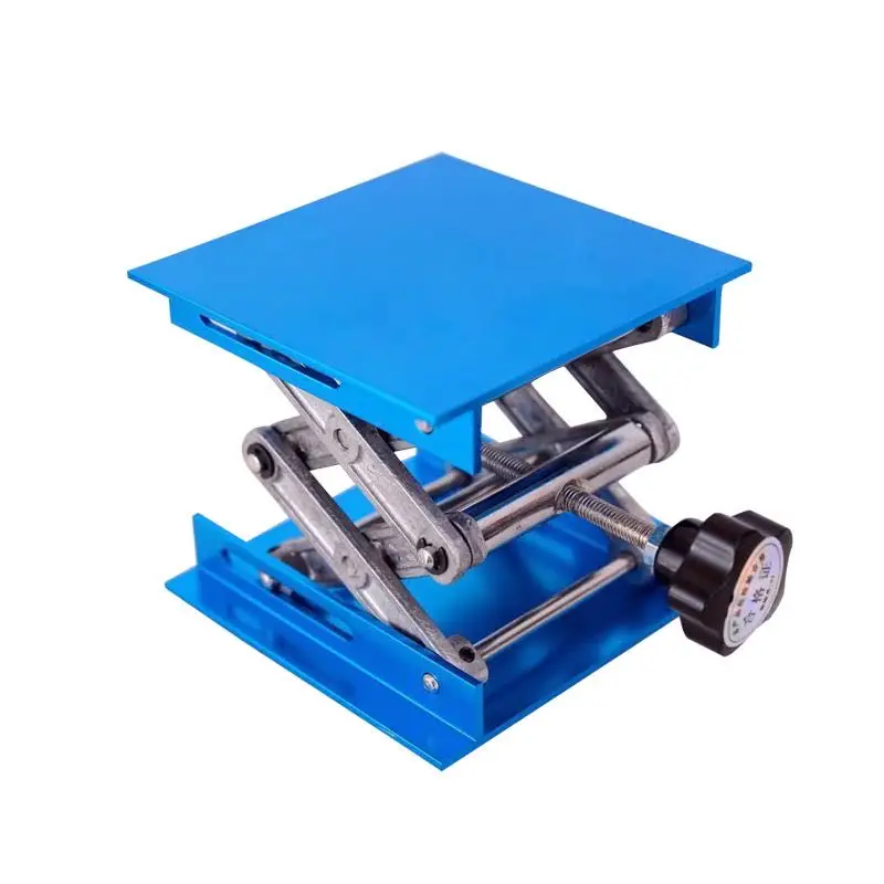 4&quotx4&quot Work Bench Router Wood Milling Lift Table Aluminum Height Adjustable CNC Laser Engraving Stainless Steel Lab Rack Platform |