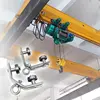 Heavy-duty Pulley Angle Iron Suspension Pulley Support Cable Pulley Circular For Industrial Machines Rail Wire Rope 1pc 2