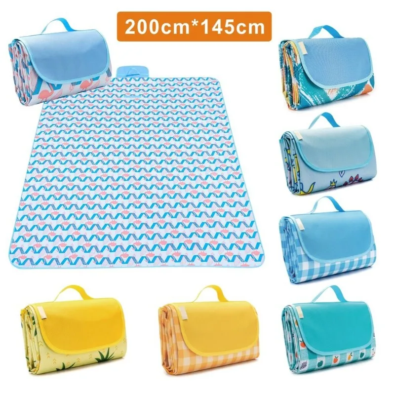 

Picnic Blanket Beach Blankets, Outdoor Foldable Waterproof Sand Mat for Beach Camping Hiking Travel Family Concerts Grass Park