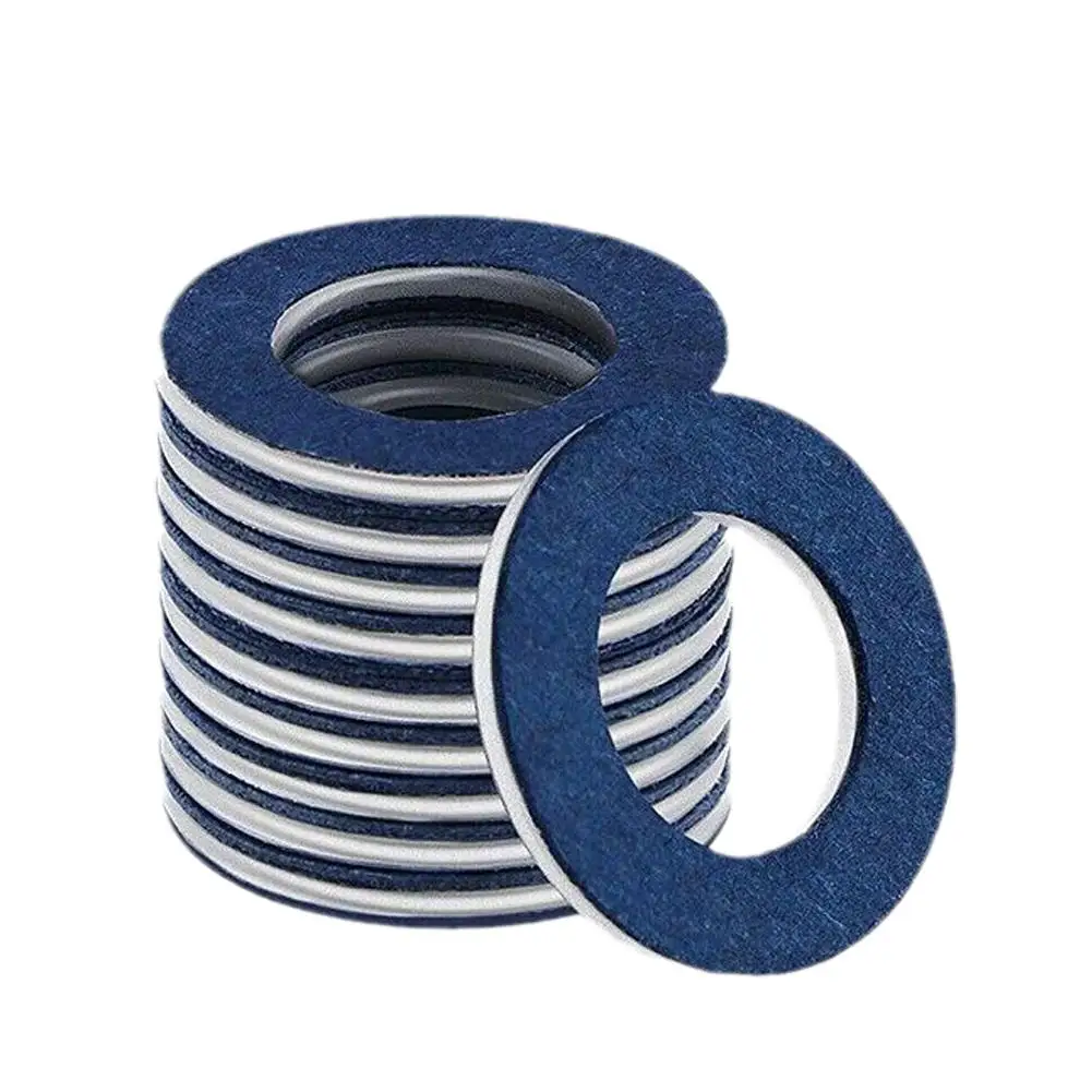 12mm Hole Aluminum Alloy Thread Oil Drain Sump Plug Gaskets Washer Gaskets 10pcs for Toyota Lexus 9043012031 A4D4