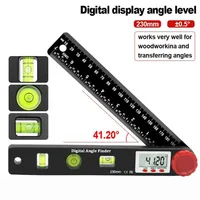 4 In 1 Digital Angle Finder Digital Protractor Angle Measuring Tools 3 Different Bubbles Spirit Level Ruler For Woodworkers 1