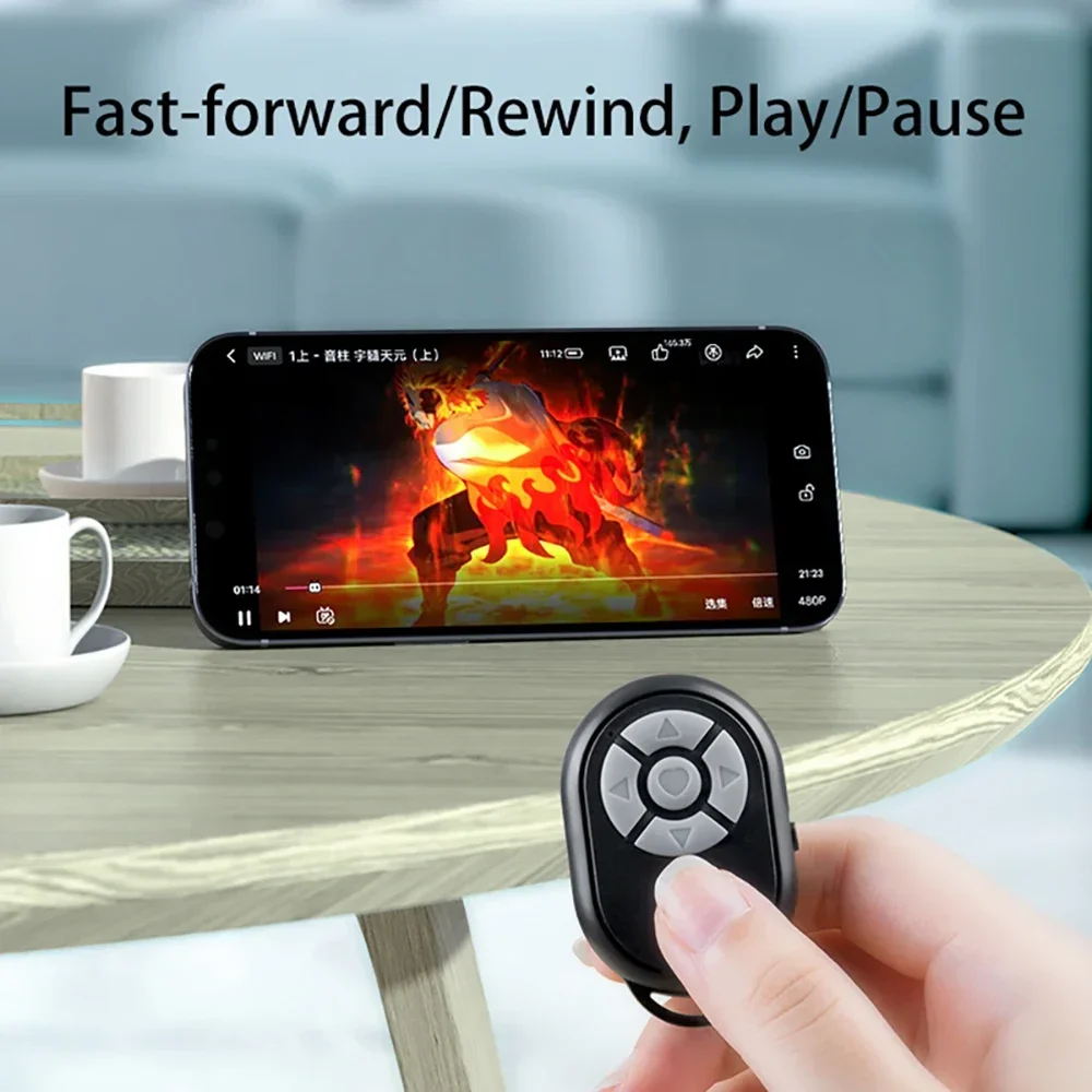 Multifunction Button Bluetooth Remote Wireless Universal Remote Control Take Photo Reading Controllersuitable for iPhone Xiaomi