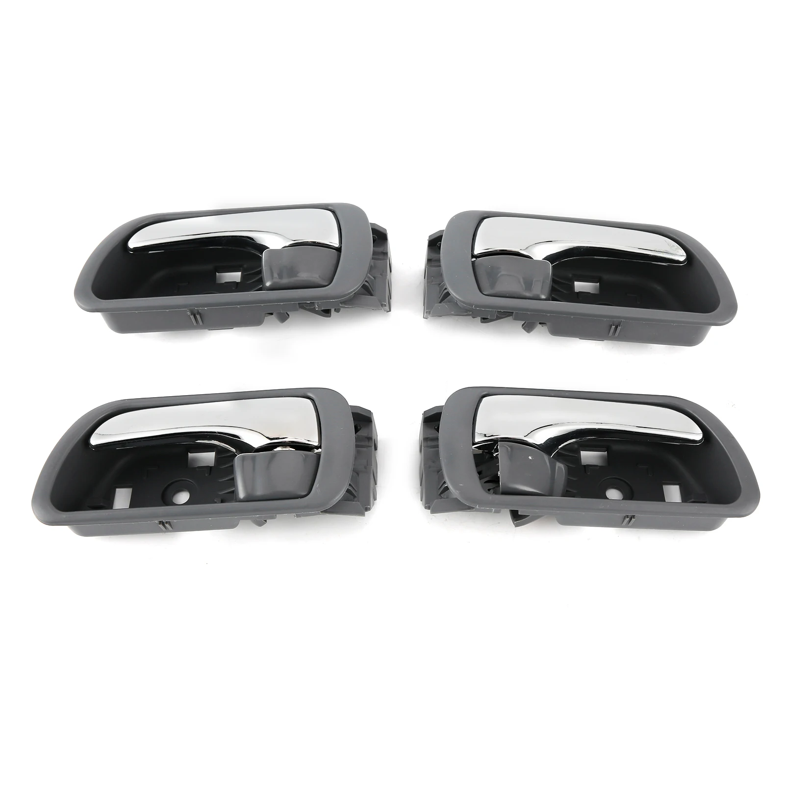 풀 세트 인테리어 도어 핸들 4pcs 인테리어 도어 핸들 운전자 및 승객 측 69206-33030 Camry 2002-2006 Passenge에 적합