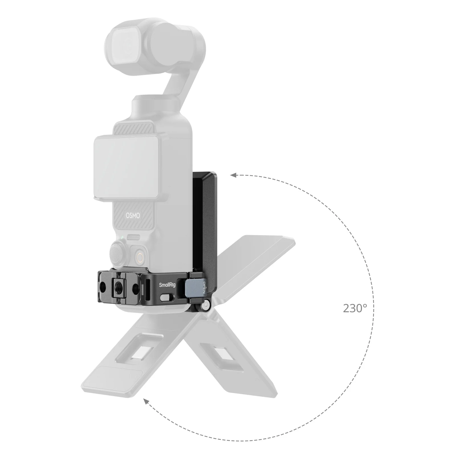 Pocket 3 Mount Support for DJI Osmo Pocket 3 230° Adjustable Tilt, Magnetic Arca