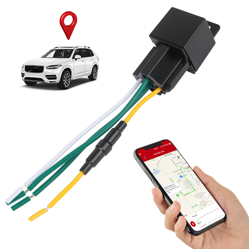 Car Relay Realtime GPS Locator for Car Truck Motorcycle Cut Off Fuel GSM GPS tracker 9-36V with Free Online Tracking APP