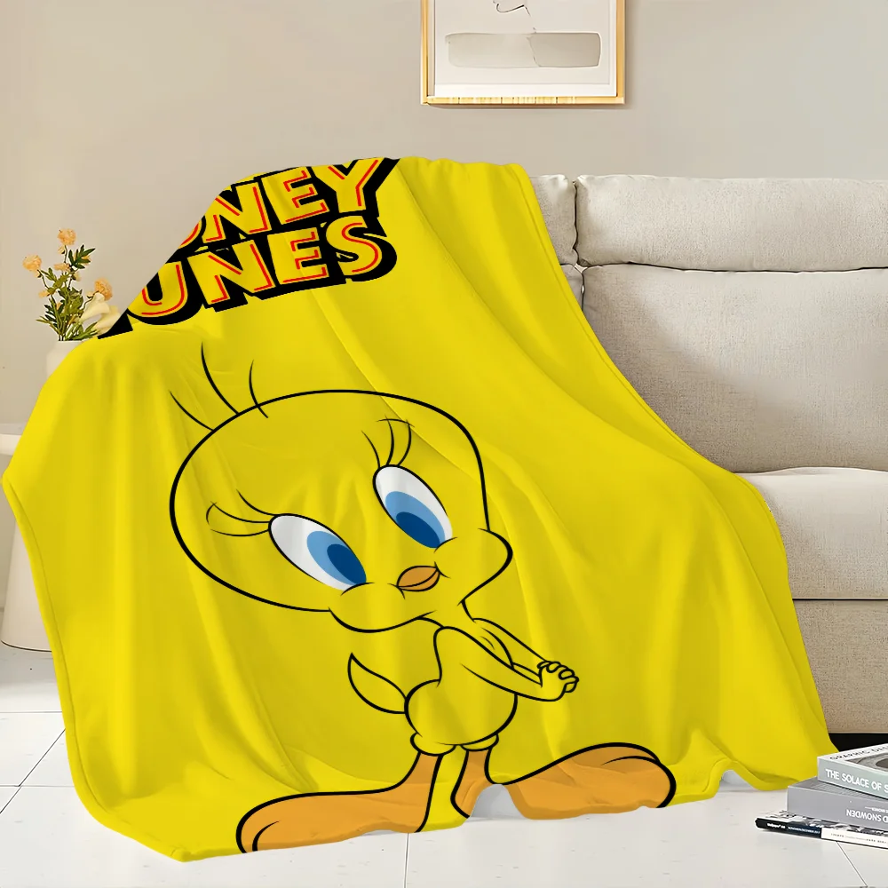 Cute Bird T-Tweety Blanket Comfortable skin friendly soft sofa living room bed bedroom blanket suitable for travel and gifts 4