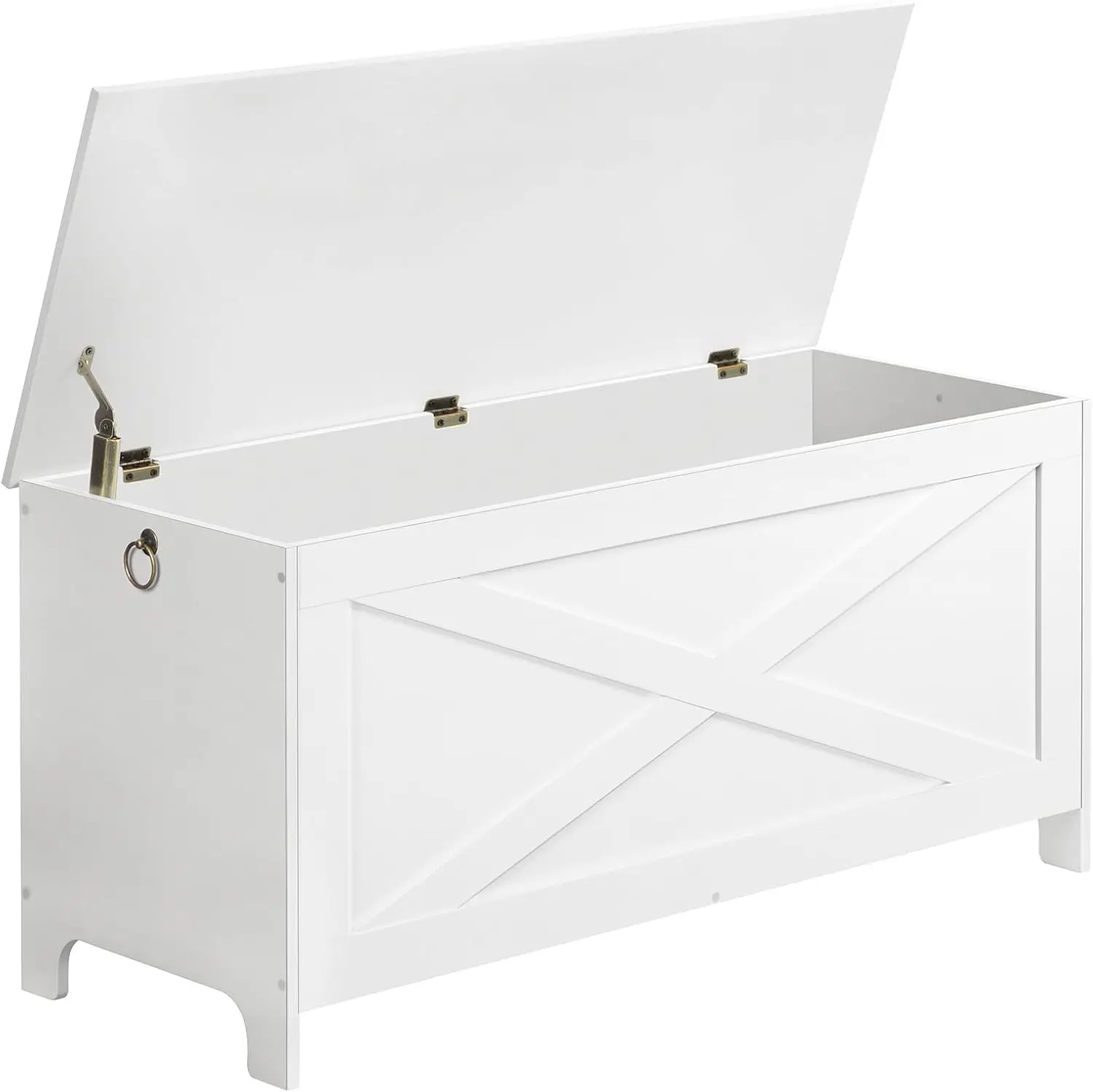 39.4' Toy Chest, Sturdy Entryway Storage Chest with Safety Hinges ...