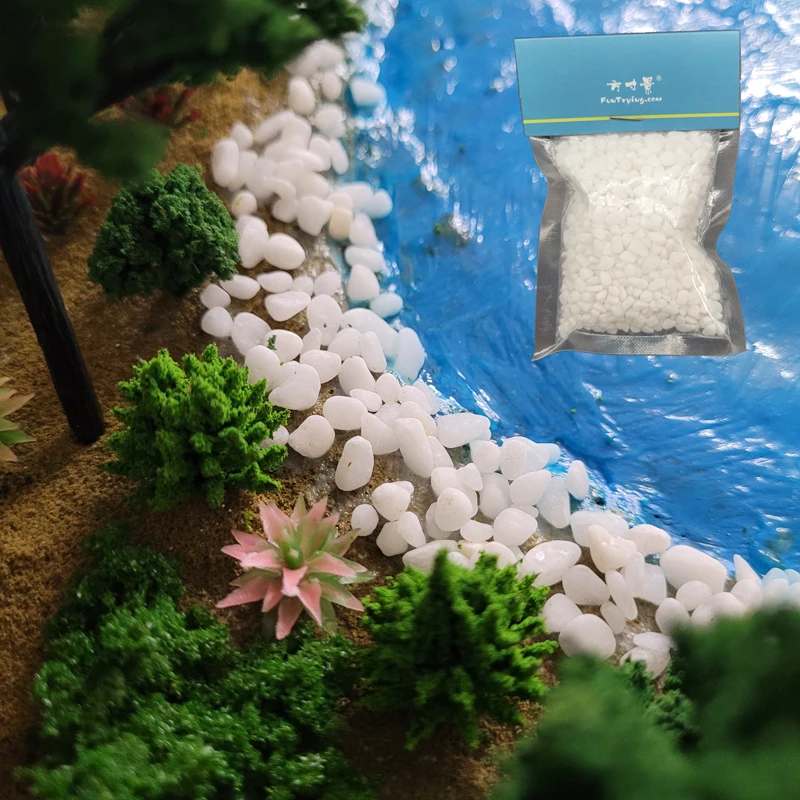 100G  Model Stone For Miniature River Landscaping Road Paving Building Model Sand Table Material Gardening Fish Tank Decoration