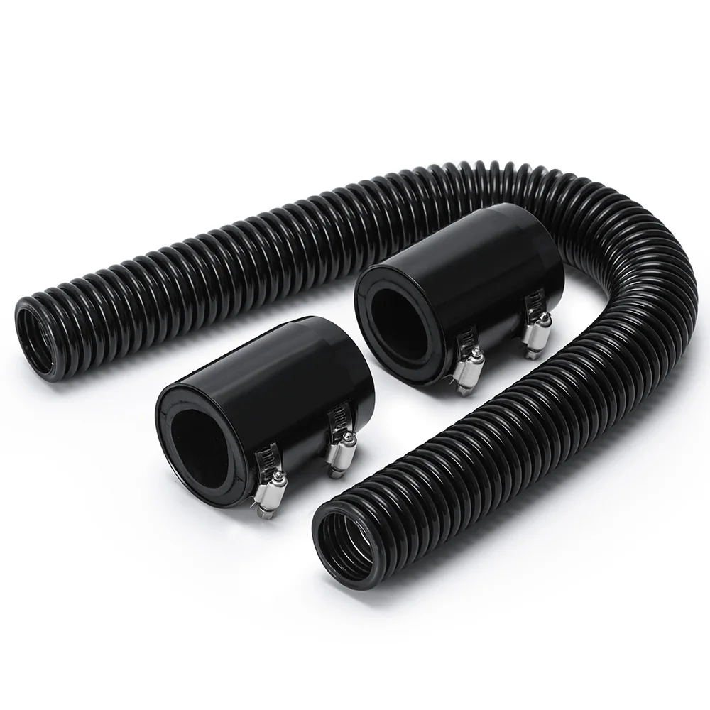 Universal 24 Stainless Steel Radiator Flexible Coolant Water Hose Kit