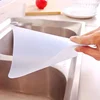 Kitchen Organizer Water Splash Guards with Sucker Waterproof Kitchen Accessiors Sink Wash Basin PVC Flaps White Color 4