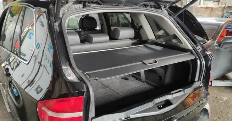 BMW X5 E70 F15 X5M F85 2007-2013 2014-2018 프라이버시 스크린 보안 쉴드 쉐이드 신축성 커튼 리어 트렁크 카고 커버