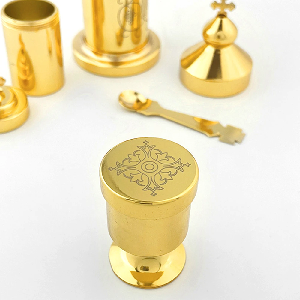 HTISOK Orthodox Cross Eastern Church Orthodox Holy Water Ceremonial Articles Metal Ware Prayer Religion Mass Accessory orthodox church supplies