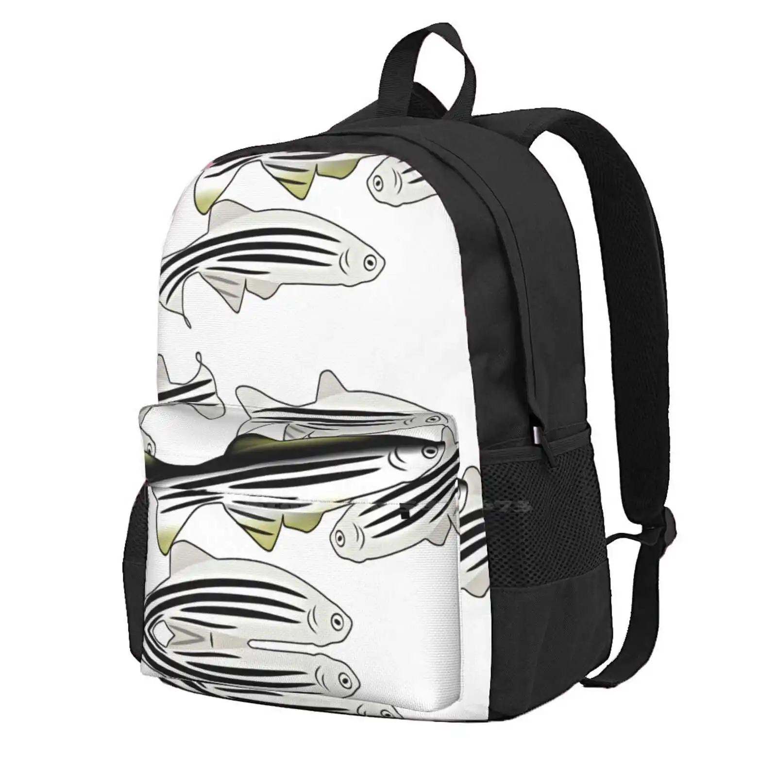

Zebrafish Monochrome 3D Print Design Backpack Student Bag Zebrafish Zebrafish Zebrafish Zebrafish Zebrafish Zebra Fish Zebra
