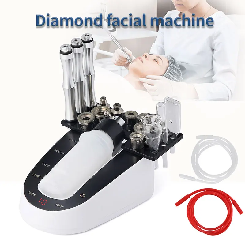 Microdermabrasion Exfoliation High Suction Diamond Microdermabrasion Machine For Facial Peeling Deep Cleaning Blackhead Removal Water Spray Exfoliation Device