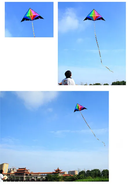 O envio gratuito de 300cm azul diamante pipa voando grande pipa macia ao ar  livre jogar 3d kite windsocks caminhada no céu pipas