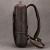 Vintage Men's Crazy Horse Leather Backpack genuine leather Retro Rucksack Large Classic Travel Backpack Big laptop computer bag 3