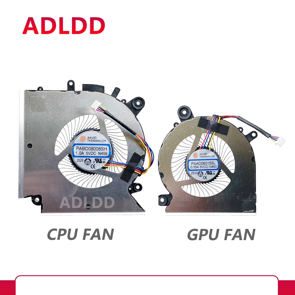 

New Original Laptop CPU GPU Cooling fans For MSI Warrior GF66 GL66 MS-1581 1583 PAAD06015SL-N460 PABD08008SH N459