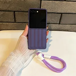 Luxury Roman Column Shape Phone Case with Portable Strap - Z Flip7 FE (A)