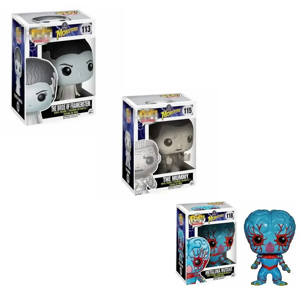 thumbnail image 4 of Figuras de colección Funko Pop Monsters METALUNA 118# LA NOVIA DE FRANKENSTEIN 113# LA MOMIA 115# EL HOMBRE LOBO 114#, 4 of 5