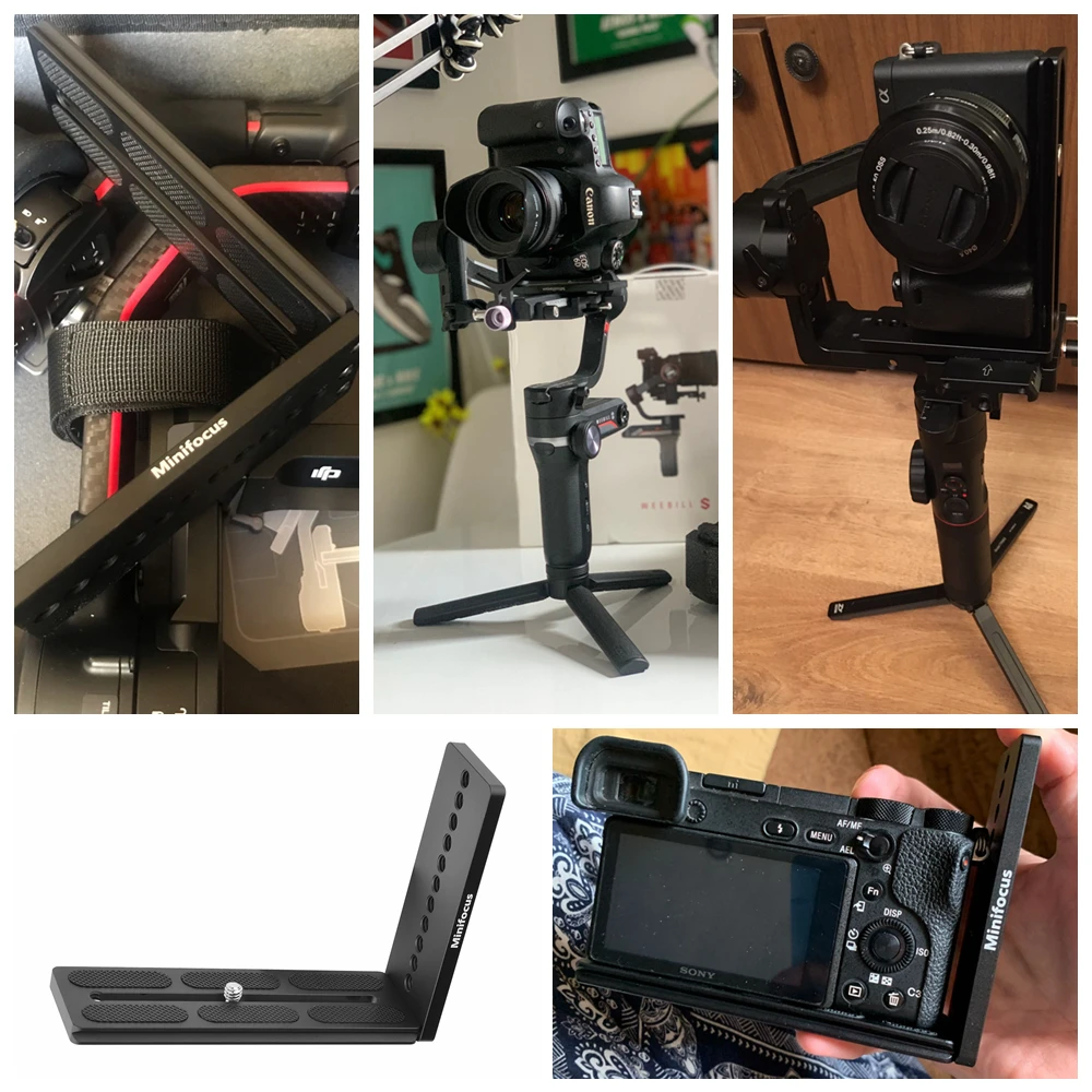 Suporte l Suporte Vertical Suporte de Placa para Dji Ronin s sc Zhiyun Guindaste Moza Air Feiyu Câmera de Vídeo Gimbal Dslr - Image 5