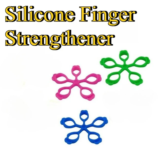 1pc Finger Trainer Silicone Finger Strengthener Five-Finger Ring Fitness Exercise Resistance Band Gym Shaping Tool 1pc Finger Trainer Silicone Finger Strengthener Five-Finger Ring Fitness Exercise Resistance Band Gym Shaping Tool